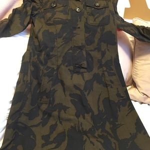 Rare Michael Michael Kors camo shirt dress